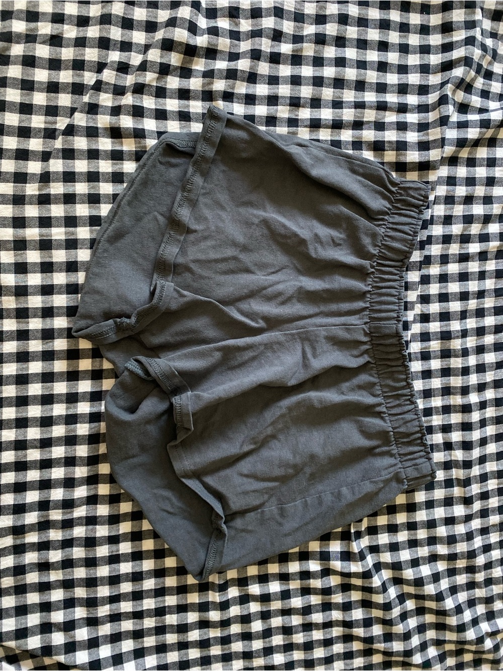 Varsity Dark Gray Athletic Lounge Shorts